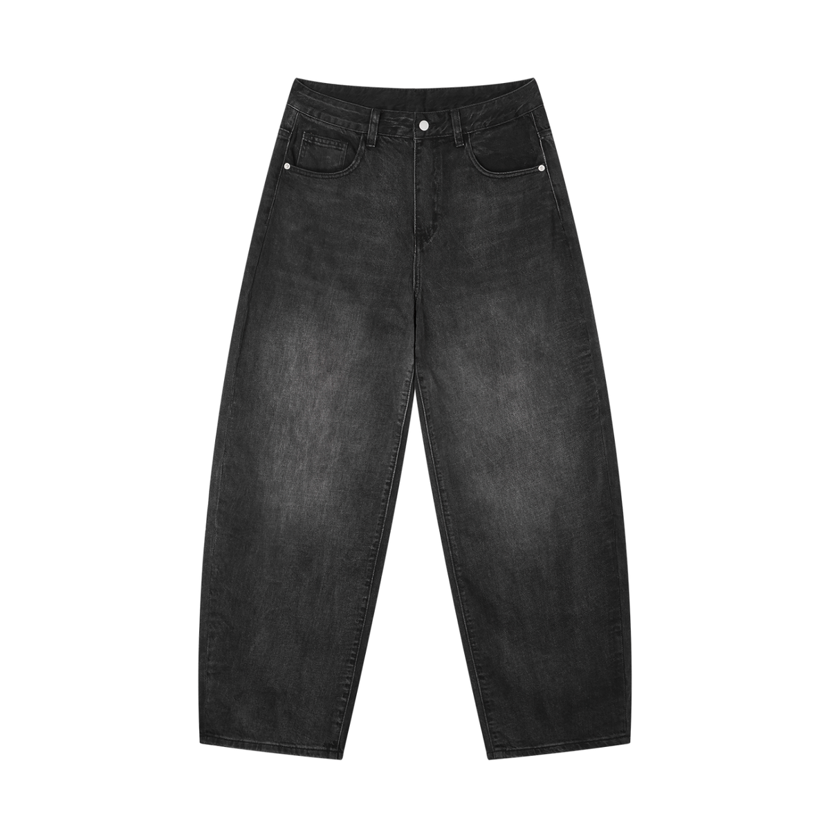 Frost Moto Black Baggy Jeans