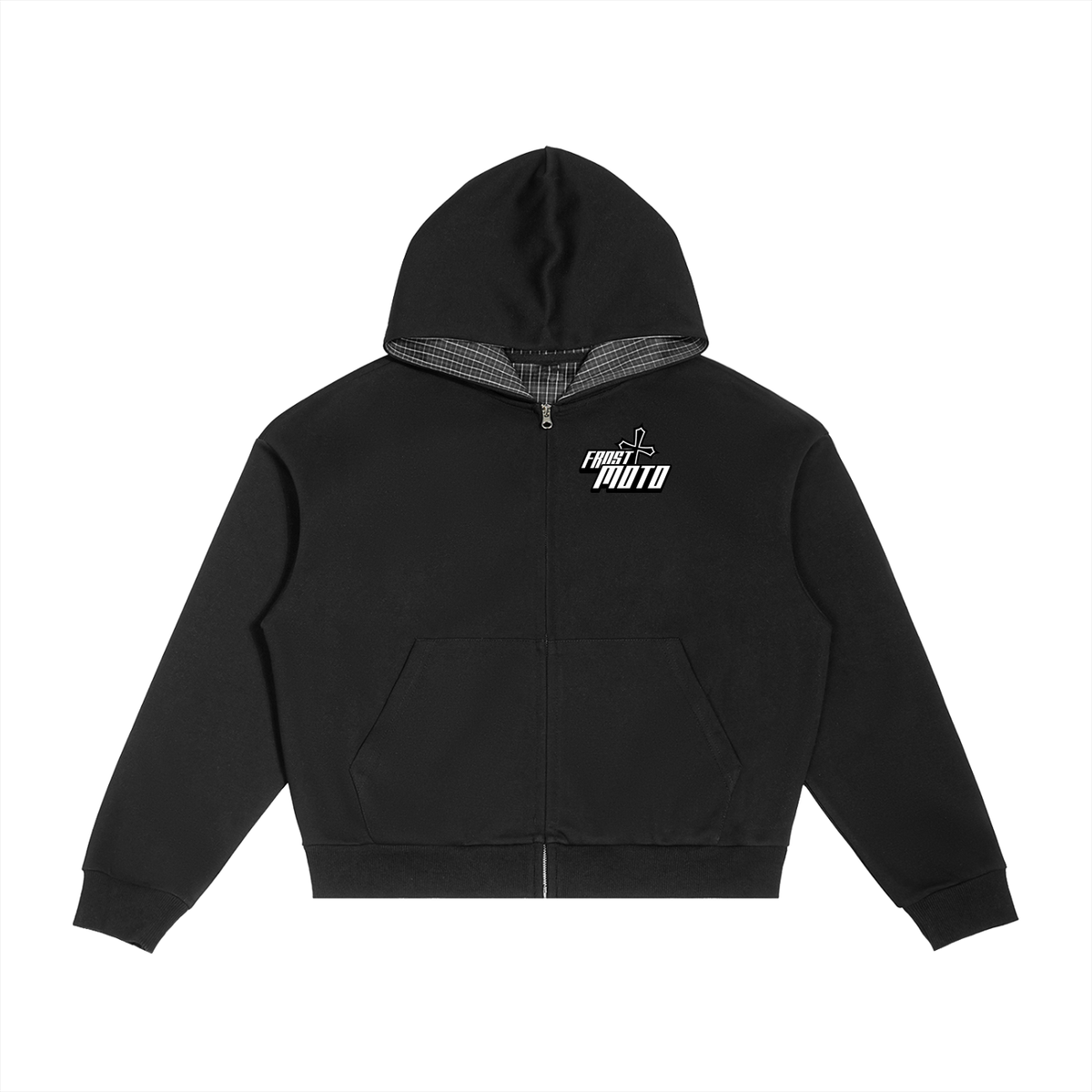 Frost Moto Plaid Zip Up